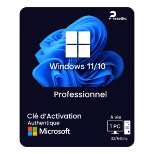 Windows 11/10 Professionnel (Perpétuel)