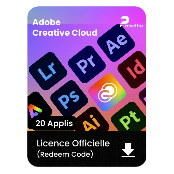 Adobe Creative Cloud | Redeem Code Officiel (20+ Applis)