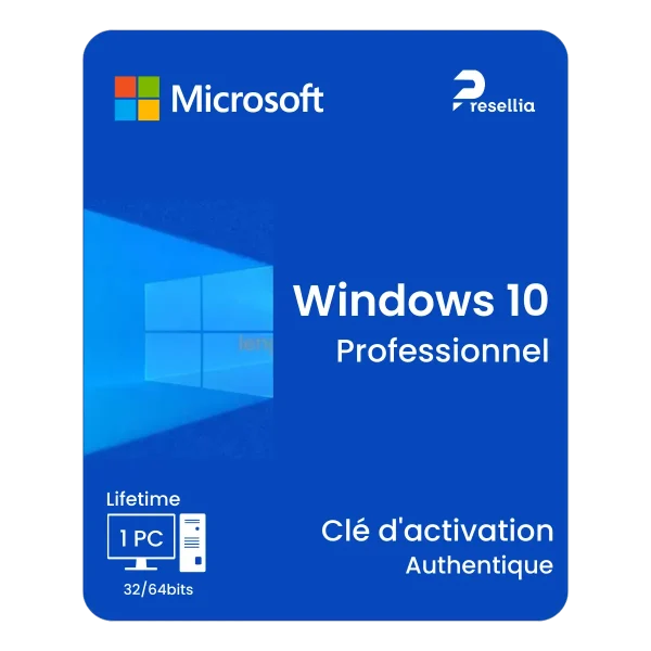 Windows 10 Professionnel (Perpétuel)