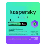 Kaspersky Plus (4 appareils | 1 an)