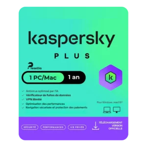 Kaspersky Plus (1 PC/Mac | 1 an)