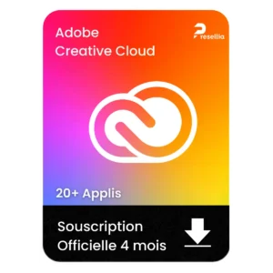 Adobe Creative Cloud (20+ Applis | 4 mois)