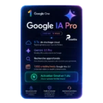Google AI Pro — 5To, Gemini Advanced, Écosystème Google — 18 mois