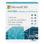 Microsoft 365 Famille — 1 Utilisateur (12 mois)