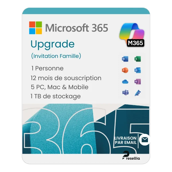 Microsoft 365 Upgrade (12 mois)