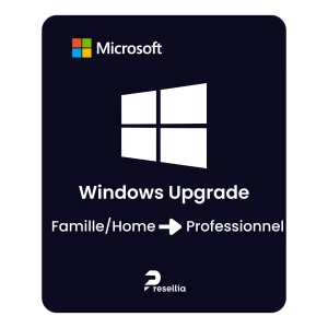 Windows Famille/Home ⮕ Professionnel (Clé de Mise à niveau)