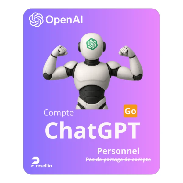 Compte ChatGPT Go(Personnel, pas de partage | 12 mois)
