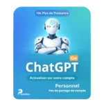 ChatGPT Go – Activation sur votre compte personnel (12 mois)
