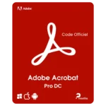 Adobe Acrobat Pro — Code Redeem Officiel (1 an)