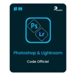 Adobe Photoshop + Lightroom — Code Redeem Officiel (12 mois)