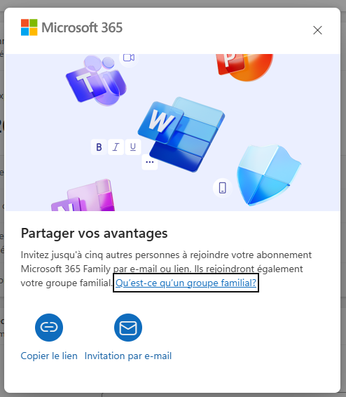 Options d'invitation