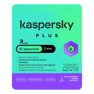 Kaspersky Plus — 10 Appareils (2 ans)
