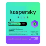 Kaspersky Plus — 10 Appareils (1 an)