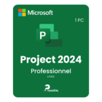 Microsoft Project 2024 Professionnel LTSC — Licence à vie (1 PC)