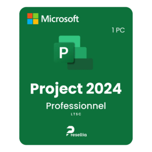 Microsoft Project 2024 Professionnel LTSC — Licence à vie (1 PC)