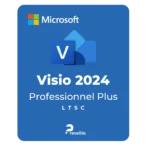 Microsoft Visio 2024 Professionnel Plus LTSC — Licence à vie (1 PC)