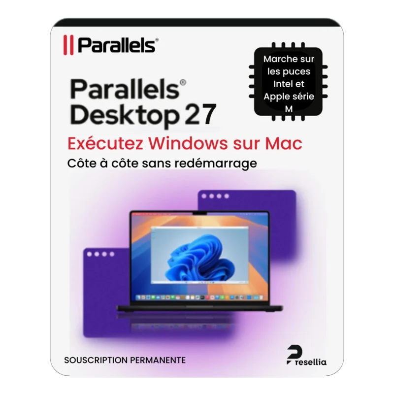 Parallels Desktop 27 pour Mac — Licence Perpétuelle Parallels Desktop 27 Mac — Exécutez Windows sur Mac avec puce Apple Silicon M ou Intel