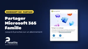 Fenêtre Microsoft 365 « Partager vos avantages »